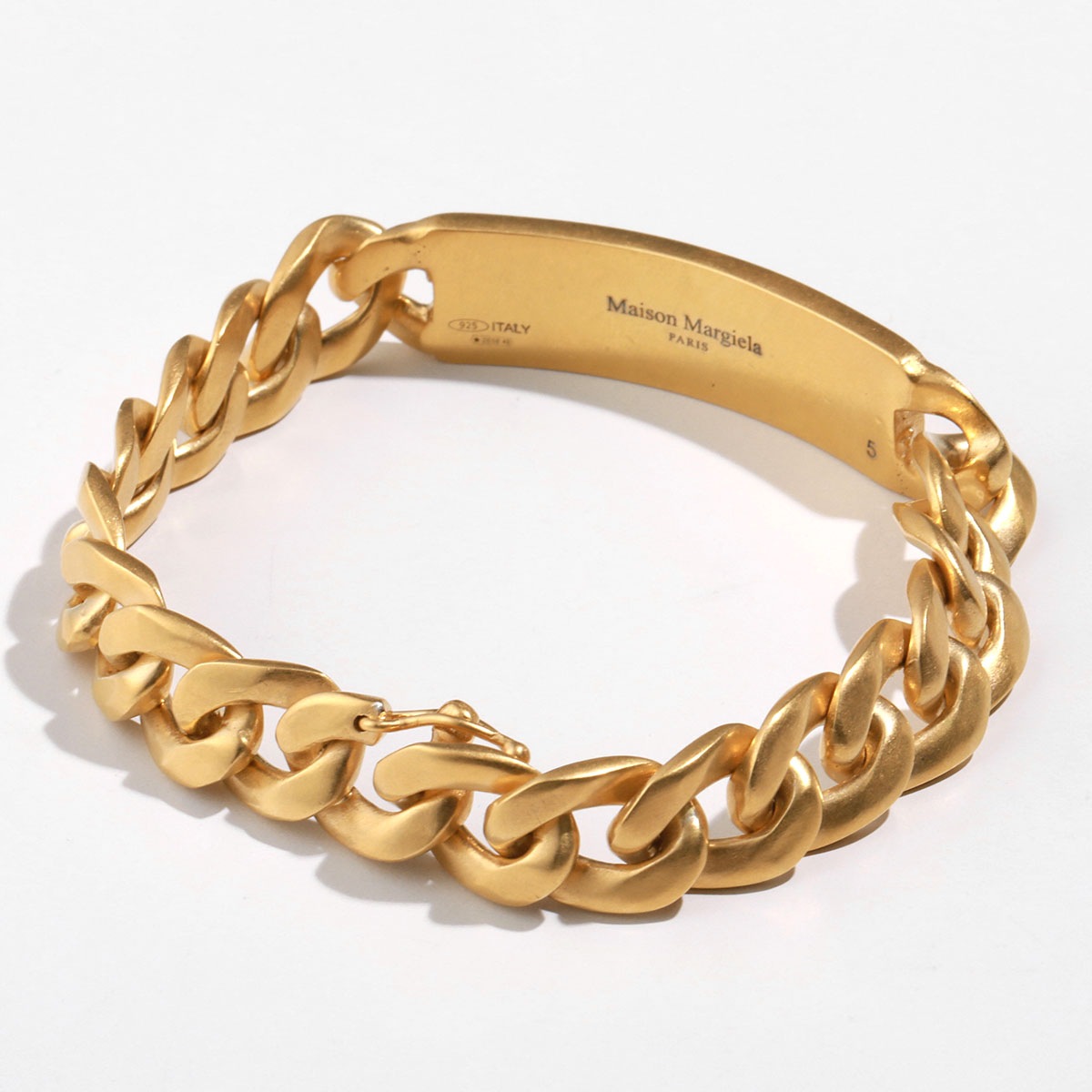 MAISON MARGIELA メゾンマルジェラ ブレスレット SI8UY0004 SV0130 レディース チェーン メタルプレート ロゴ ジュエリー アクセ 【mega】 MAISON MARGIELA メゾンマルジェラ ブレスレット SI8UY0004 SV0130 レディース チェーン メタルプレート ロゴ ジュエリー アクセ 【mega】