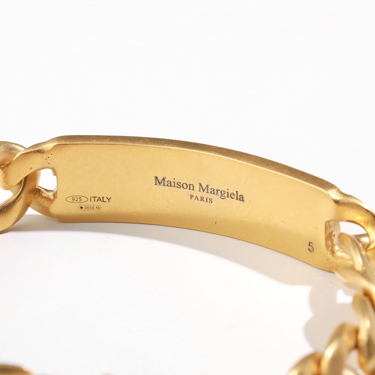 MAISON MARGIELA メゾンマルジェラ ブレスレット SI8UY0004 SV0130 レディース チェーン メタルプレート ロゴ ジュエリー アクセ 【mega】 MAISON MARGIELA メゾンマルジェラ ブレスレット SI8UY0004 SV0130 レディース チェーン メタルプレート ロゴ ジュエリー アクセ 【mega】