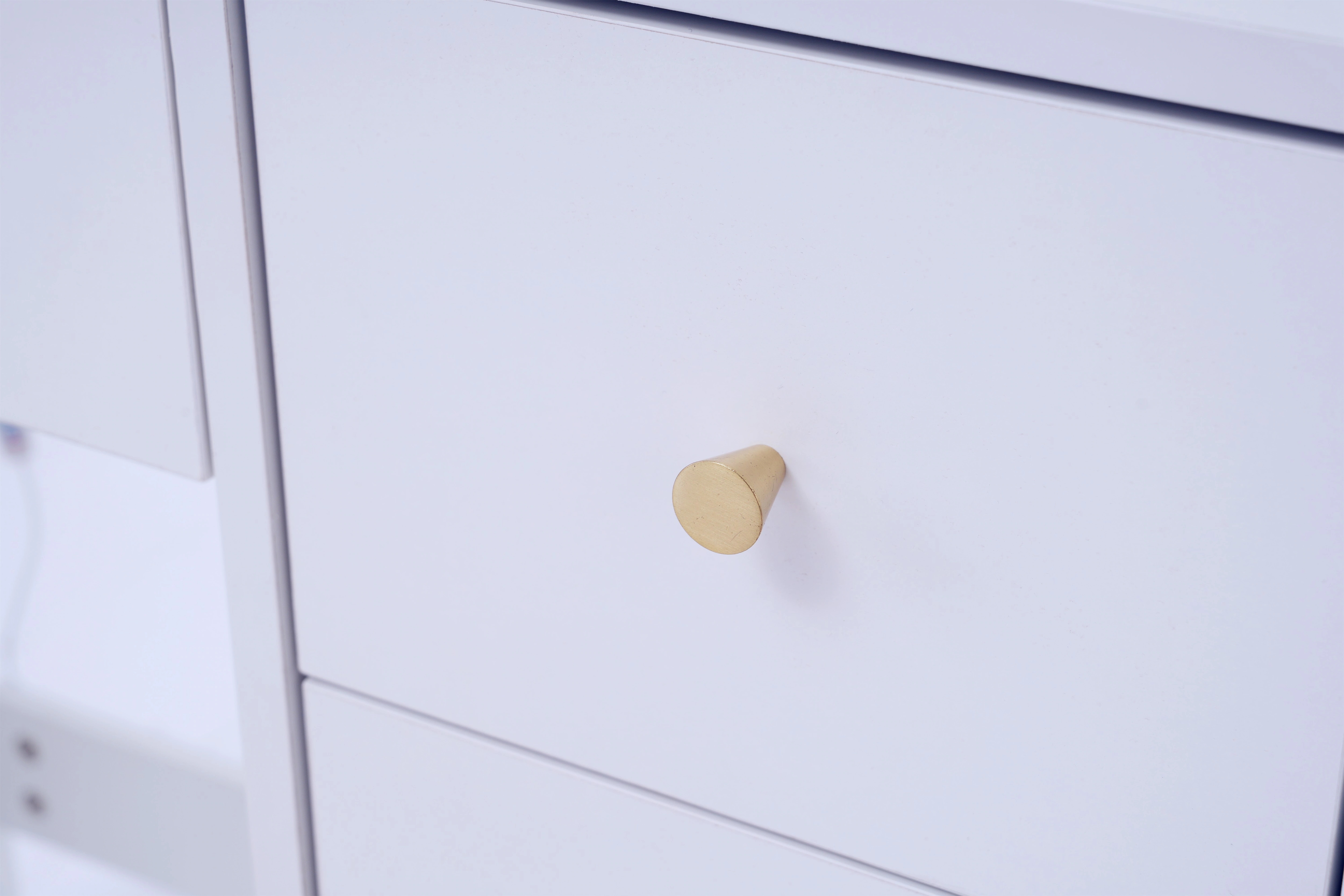 [国内発送]3【WF325701AAA】ドレッサー化粧台 テーブル 鏡台 LEDライト付き スツール付き 引き出し 収納 サイド収納 メイク台 シンプル 大容量 可愛い(原：WF313993AAA/W