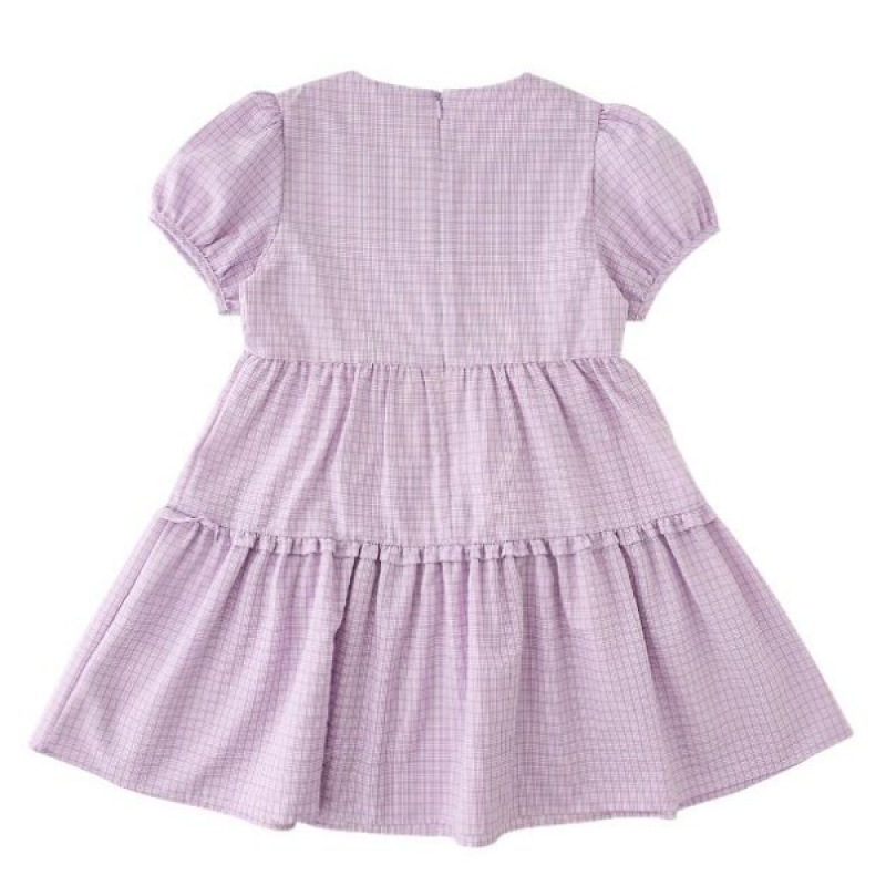 [ブルードッグ] シーサッカーチェックワンピース (24375-400-50) _LV