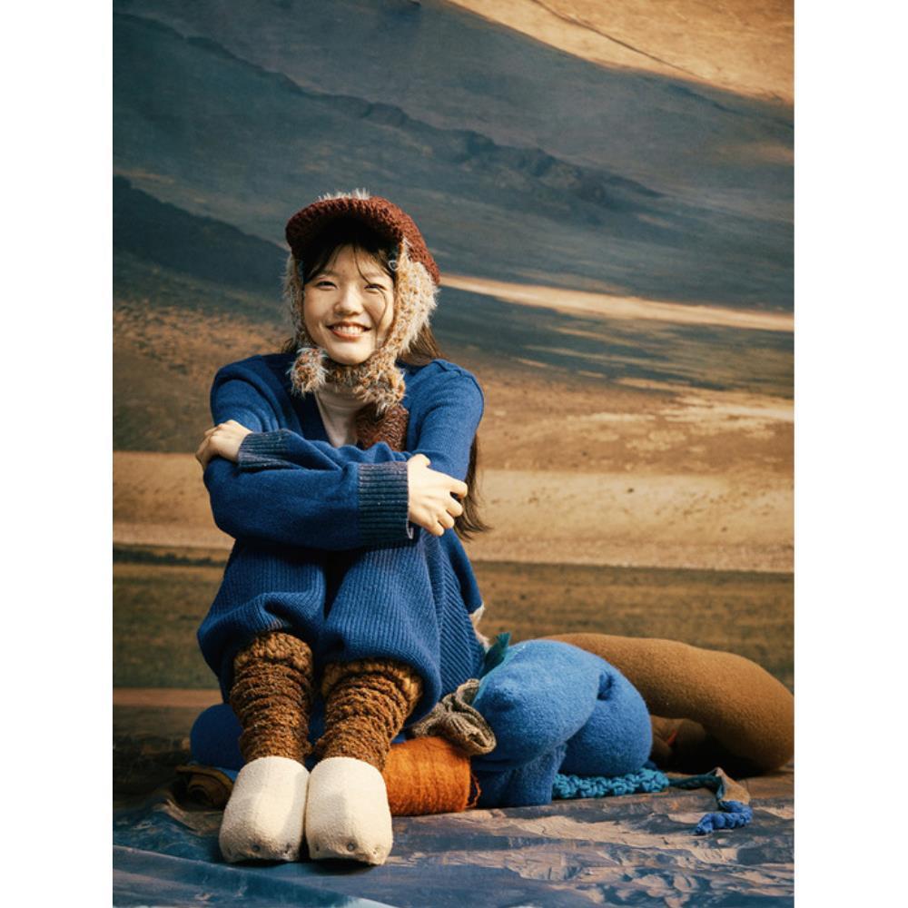 MISU A BARBE MUFFY CAP DARK BROWN MISU A BARBE MUFFY CAP DARK BROWN