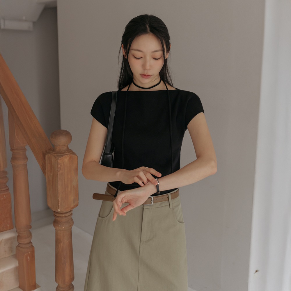 コーデンストラップセットボートネック1/2ニット コーデンストラップセットボートネック1/2ニット