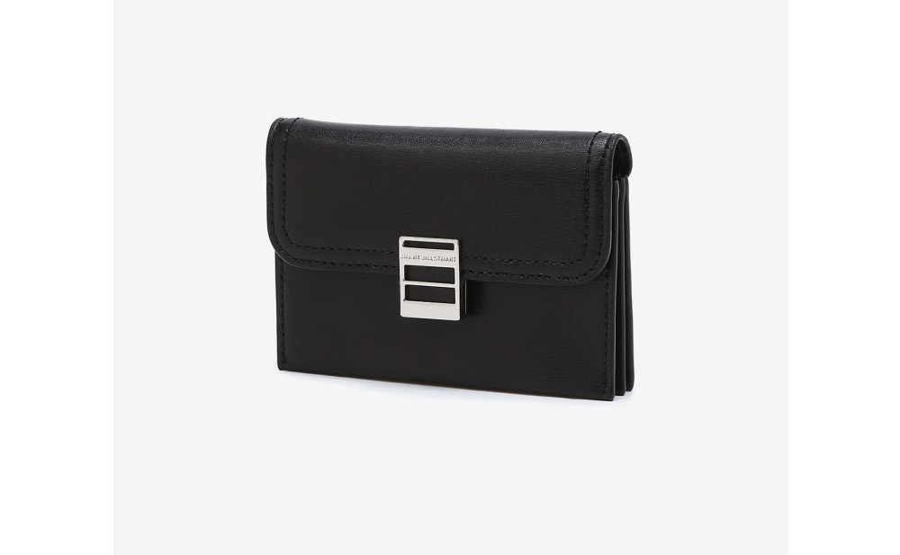 ジョイアコーディオンカード財布/すっきりとしたカラー感が際立ってバックル飾りをポイントとしてくれさらにオシャレなカード財布です