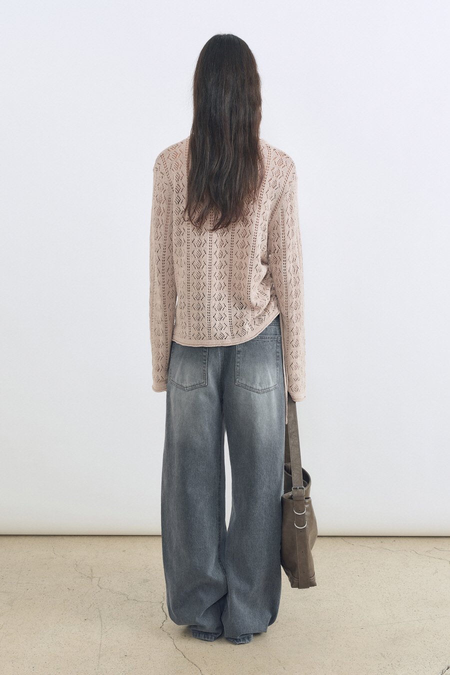 【INSILENCE】 NATURAL STRAP KNIT : BEIGE 【INSILENCE】 NATURAL STRAP KNIT : BEIGE