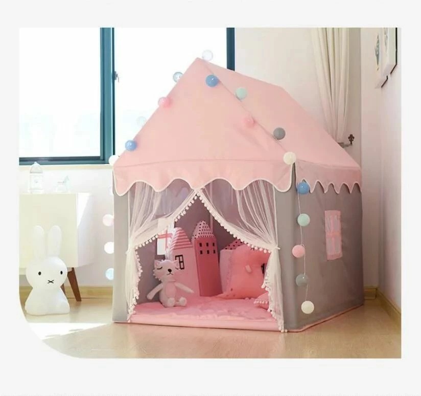 品質保証キッズ用ベッドプリンセス城型 子供の夢の住所 秘密基地 隠れ家 子供部屋 子どもテント プリンセステント プレイハウス 子供テント キッズテント ままごと テント 室内室外 睡眠テント ハウス