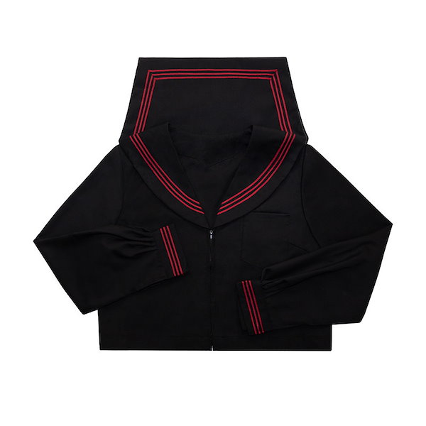 Qoo10] 黒赤赤三冊基礎モデルJK制服セーラー服日