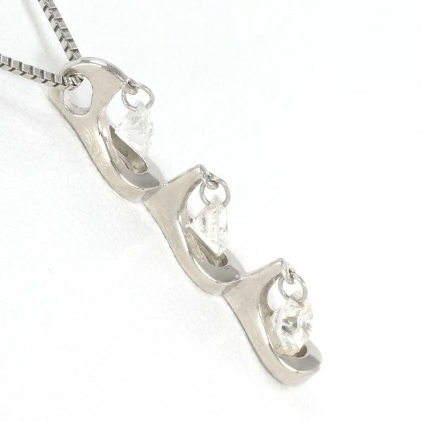 PT900 プラチナ PT850 ネックレス ダイヤ 0.50 鑑別書 ジュエリー 中古 PT900 プラチナ PT850 ネックレス ダイヤ 0.50 鑑別書 ジュエリー 中古