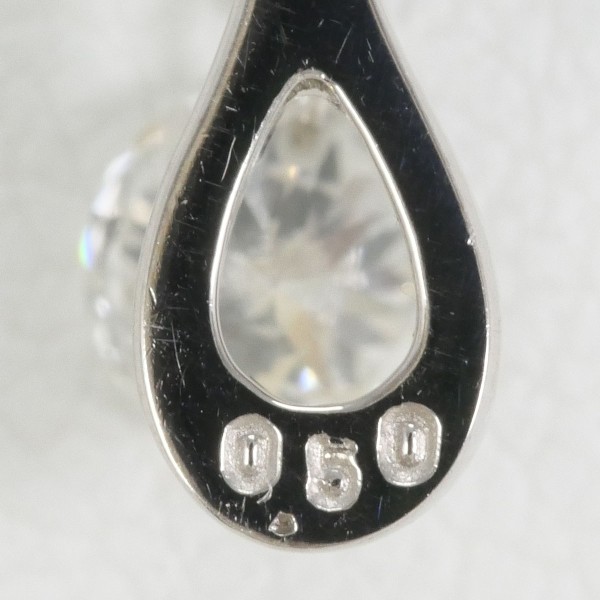 PT900 プラチナ PT850 ネックレス ダイヤ 0.50 鑑別書 ジュエリー 中古 PT900 プラチナ PT850 ネックレス ダイヤ 0.50 鑑別書 ジュエリー 中古