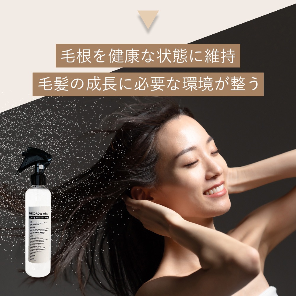 MIXGROW mist ミクスグロウミスト 頭皮 フェイシャル 全身美容液 毛根幹細胞 ヒト幹細胞順化培養液 エクソソーム サッカロミセス発酵液 サイトカイン グロースファクター mico ミコ