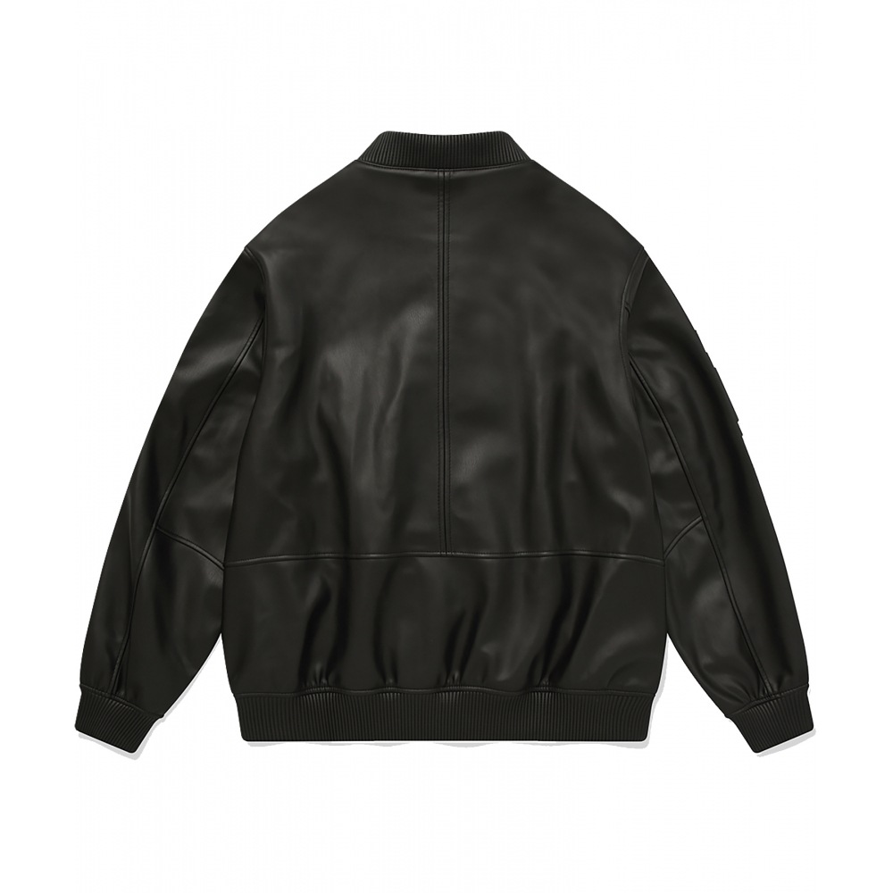 COVERNAT ヴィーガンレザー MA-1 ジャンパーブラック COVERNAT ヴィーガンレザー MA-1 ジャンパーブラック