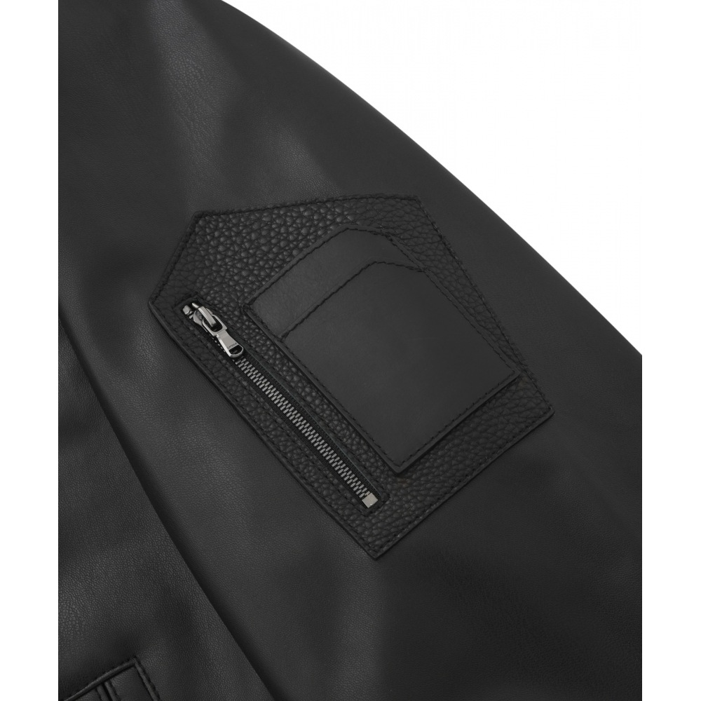 COVERNAT ヴィーガンレザー MA-1 ジャンパーブラック COVERNAT ヴィーガンレザー MA-1 ジャンパーブラック