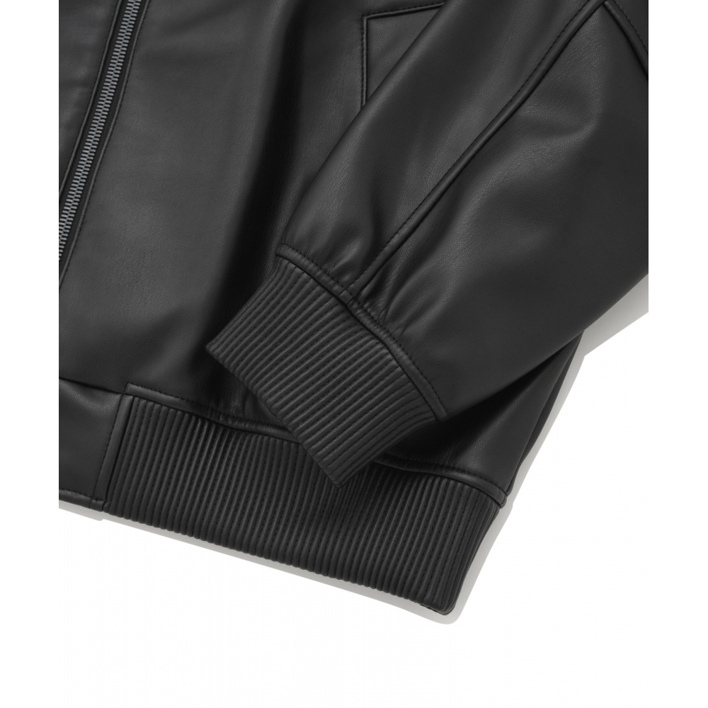 COVERNAT ヴィーガンレザー MA-1 ジャンパーブラック COVERNAT ヴィーガンレザー MA-1 ジャンパーブラック