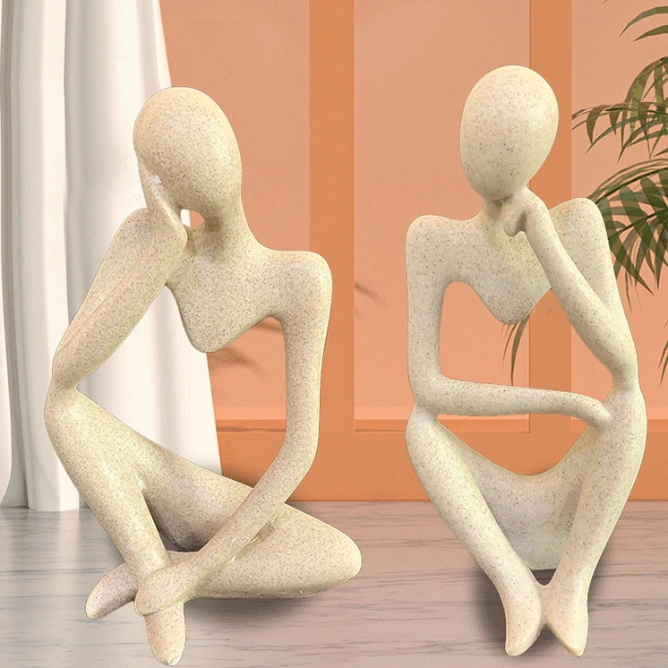 【急速出荷!】考える人 3体セット 抽象的 人間 オブジェ インテリア 置物 雑貨 装飾 玄関 リビング 寝室 おしゃれ モダン シンプル 【急速出荷!】考える人 3体セット 抽象的 人間 オブジェ インテリア 置物 雑貨 装飾 玄関 リビング 寝室 おしゃれ モダン シンプル