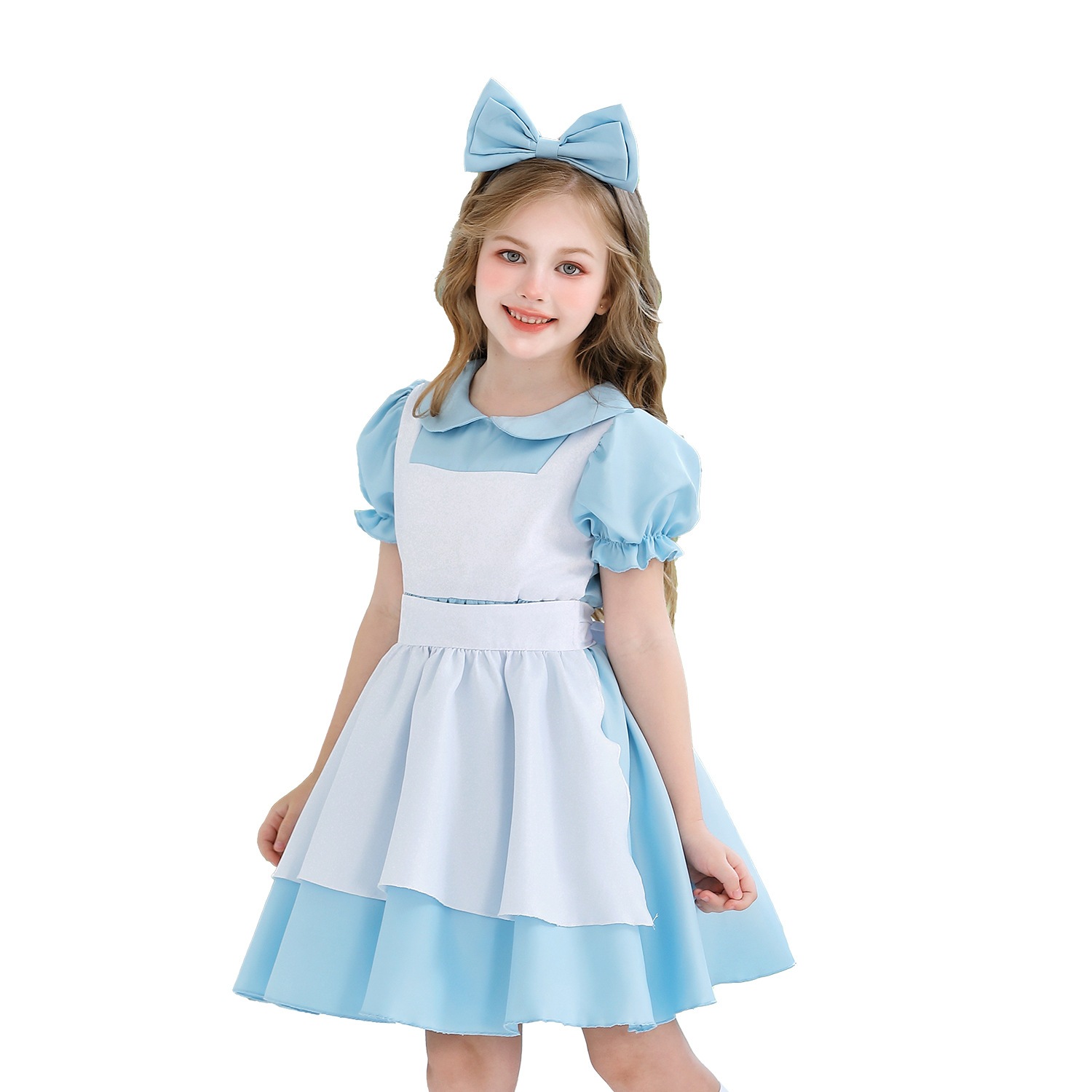 ハロウィン演出服アリスプリンセススカートメイド服女子子供服田園農場ワンピースcos ハロウィン演出服アリスプリンセススカートメイド服女子子供服田園農場ワンピースcos