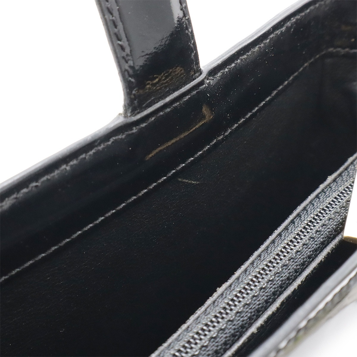 ロゴ トートバッグ ショルダーバッグ セミショルダー 肩掛け エナメル パテントレザー ブラック ロゴ トートバッグ ショルダーバッグ セミショルダー 肩掛け エナメル パテントレザー ブラック