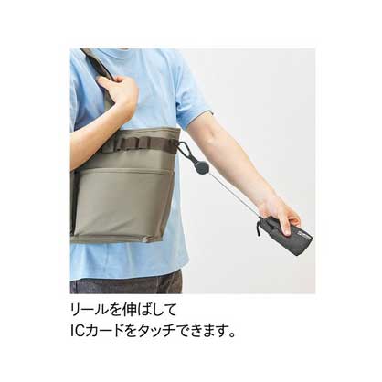 （まとめ買い）SFJコラボ パス&キーケース ICカード ミニポーチ オーシャンネイビー A-3203-11 [x3]