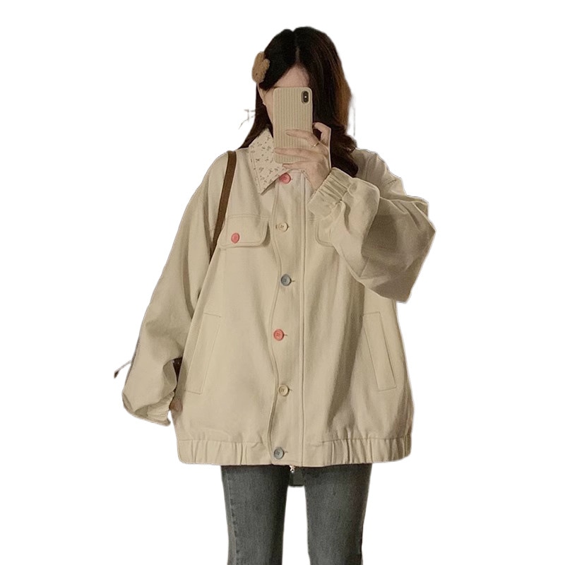 甘くて怠惰なベルベットの厚みのある野球ジャケットの女性のトレンディな春と秋のデザインニッチカジュアルジャケットトップ