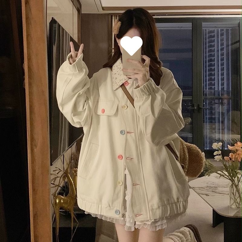 甘くて怠惰なベルベットの厚みのある野球ジャケットの女性のトレンディな春と秋のデザインニッチカジュアルジャケットトップ