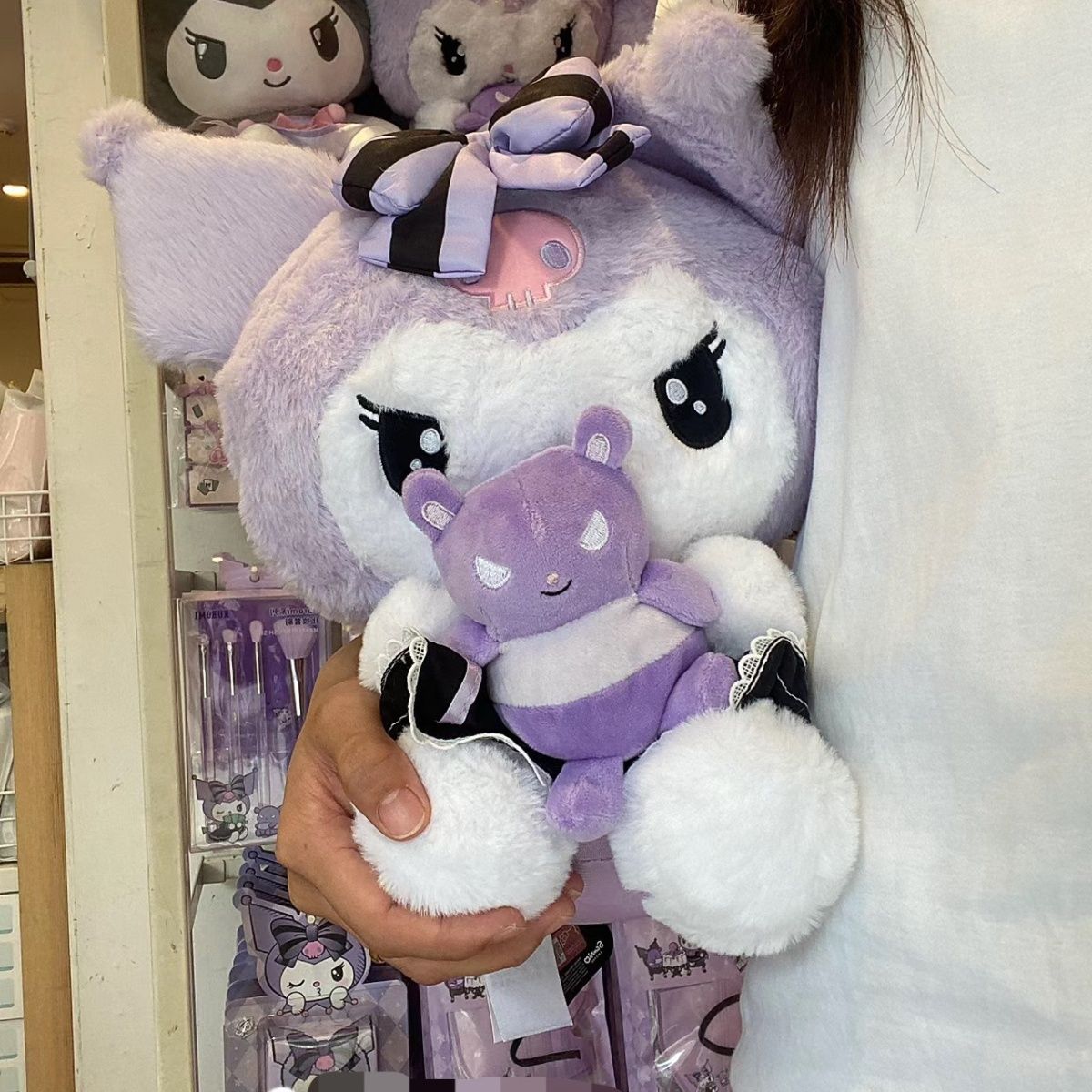 メガ割-新しいKuromiトランペットクーロミぬいぐるみ诞生日プレゼント人形156 メガ割-新しいKuromiトランペットクーロミぬいぐるみ诞生日プレゼント人形156