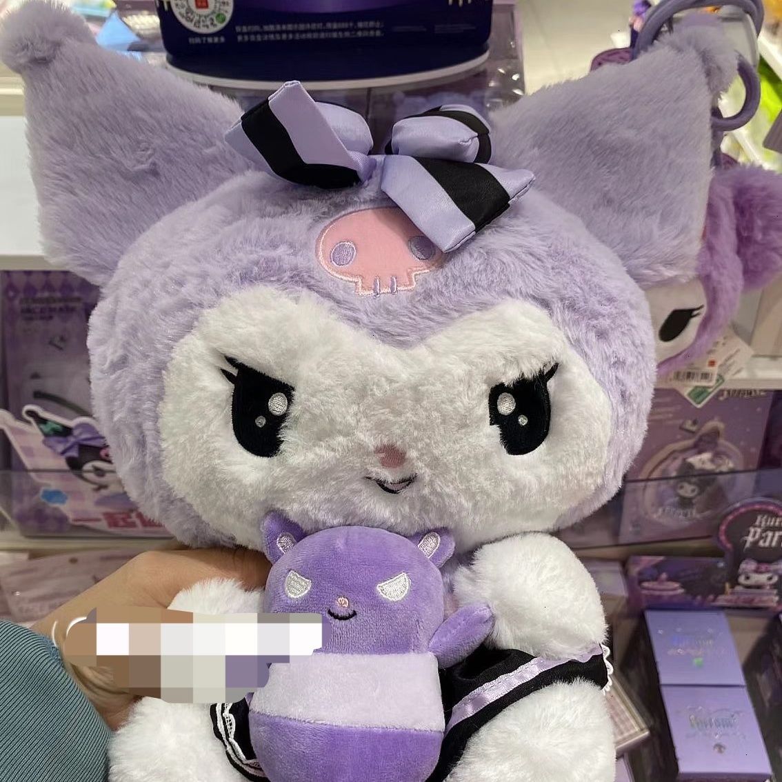 メガ割-新しいKuromiトランペットクーロミぬいぐるみ诞生日プレゼント人形156 メガ割-新しいKuromiトランペットクーロミぬいぐるみ诞生日プレゼント人形156