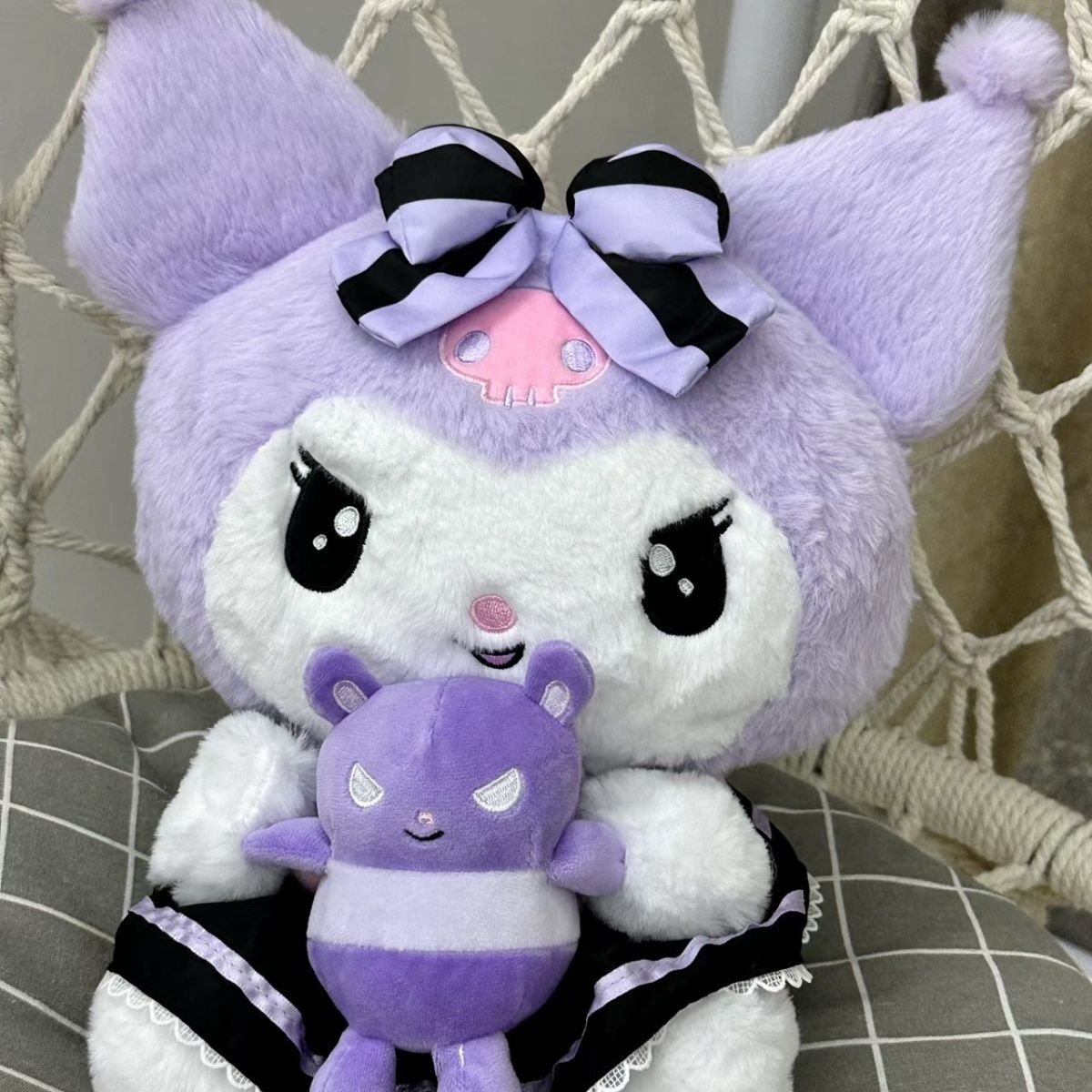 メガ割-新しいKuromiトランペットクーロミぬいぐるみ诞生日プレゼント人形156 メガ割-新しいKuromiトランペットクーロミぬいぐるみ诞生日プレゼント人形156