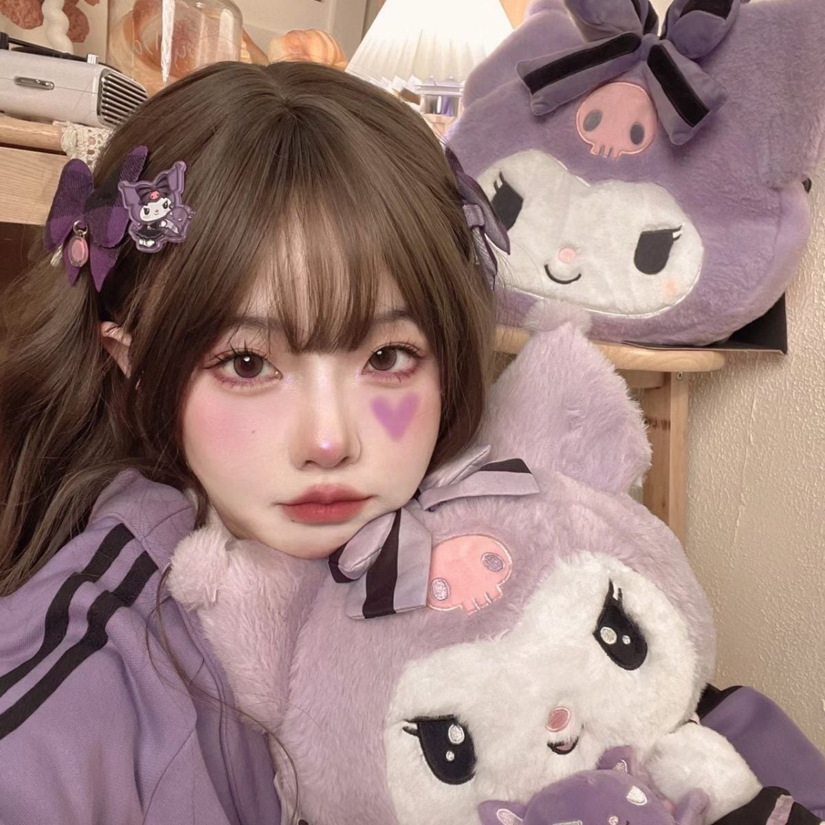 メガ割-新しいKuromiトランペットクーロミぬいぐるみ诞生日プレゼント人形156 メガ割-新しいKuromiトランペットクーロミぬいぐるみ诞生日プレゼント人形156