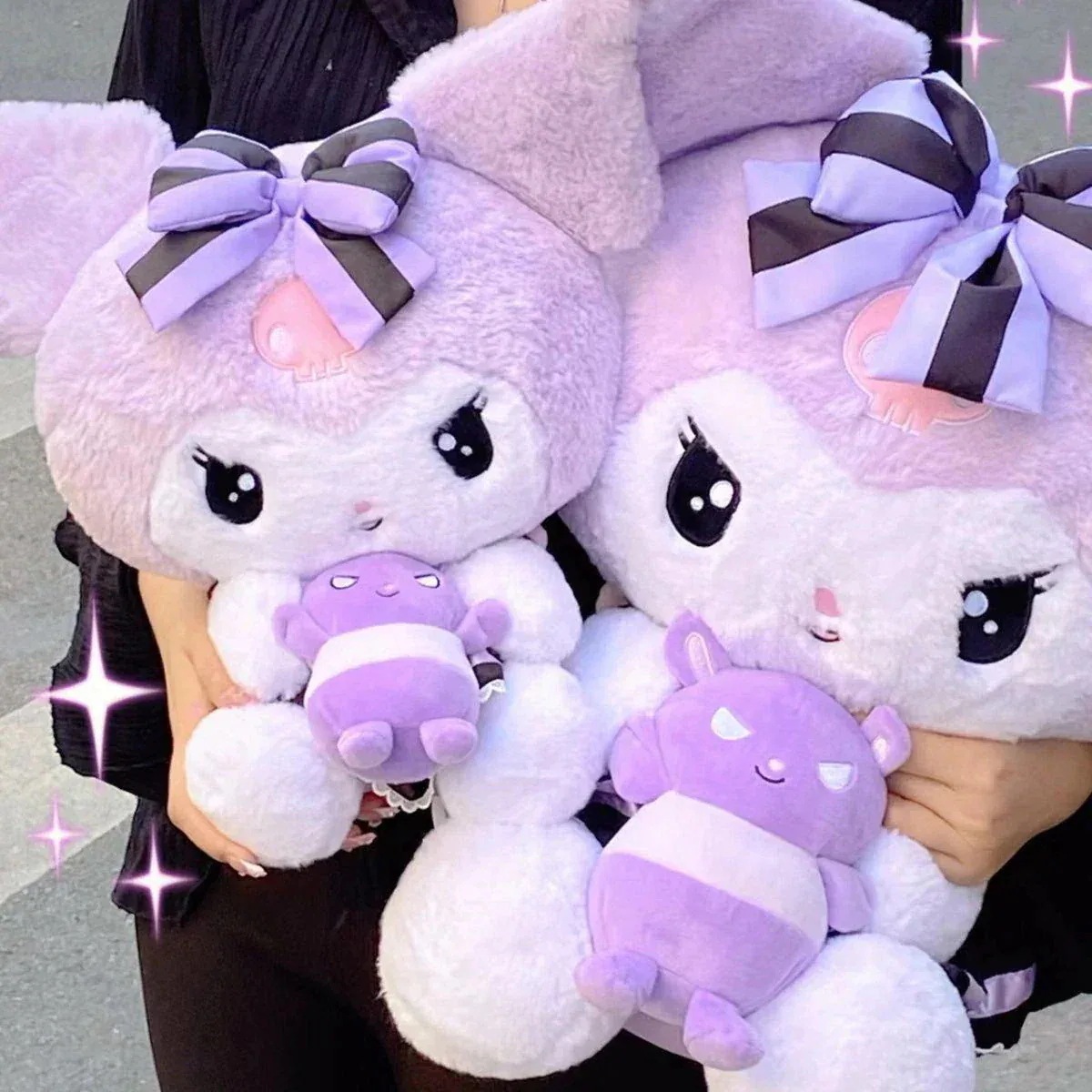 メガ割-新しいKuromiトランペットクーロミぬいぐるみ诞生日プレゼント人形156 メガ割-新しいKuromiトランペットクーロミぬいぐるみ诞生日プレゼント人形156