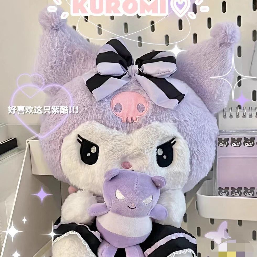 メガ割-新しいKuromiトランペットクーロミぬいぐるみ诞生日プレゼント人形156 メガ割-新しいKuromiトランペットクーロミぬいぐるみ诞生日プレゼント人形156