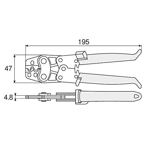 ホーザン(HOZAN) 圧着工具(リングスリーブ用) 圧着ペンチ 電気工事士技能試験対応 適応サイズ ホーザン(HOZAN) 圧着工具(リングスリーブ用) 圧着ペンチ 電気工事士技能試験対応 適応サイズ