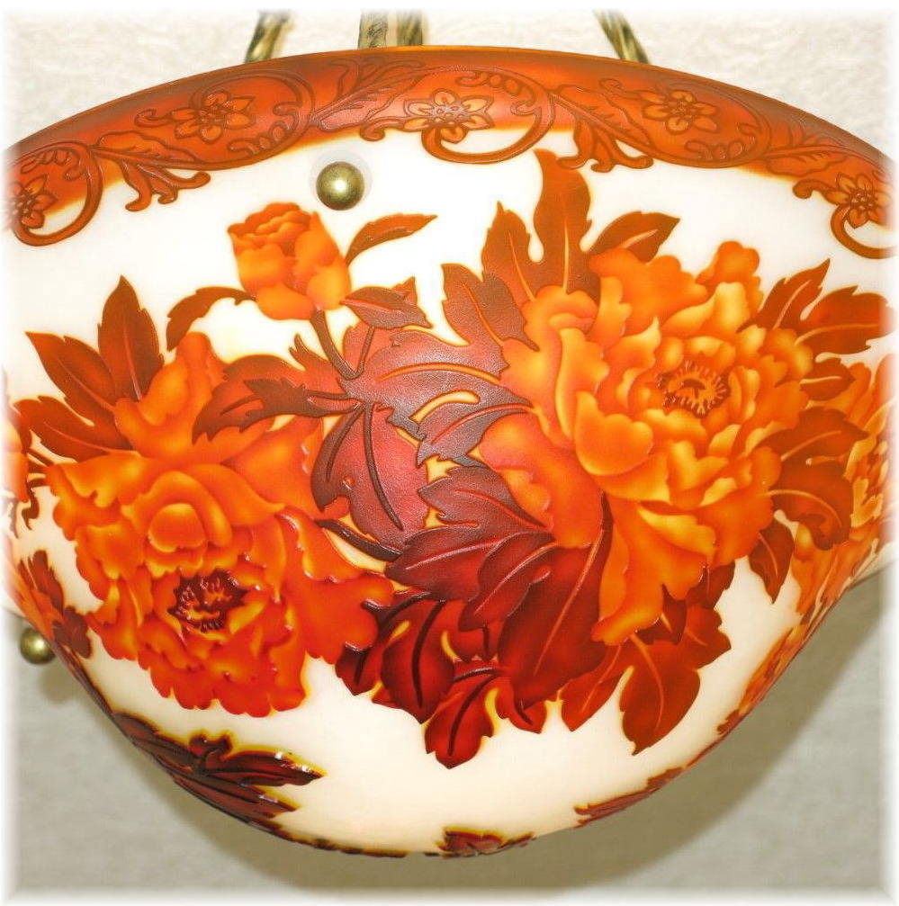 【LED付き!】新品 豪華 ガレ風 ガラス工芸 LED シャンデリア シーリングライト ペンダントライト 【LED付き!】新品 豪華 ガレ風 ガラス工芸 LED シャンデリア シーリングライト ペンダントライト