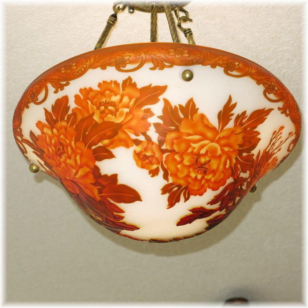 【LED付き!】新品 豪華 ガレ風 ガラス工芸 LED シャンデリア シーリングライト ペンダントライト 【LED付き!】新品 豪華 ガレ風 ガラス工芸 LED シャンデリア シーリングライト ペンダントライト