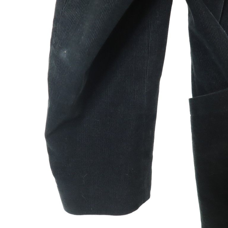 イタリア製 コーデュロイ テーラードジャケット 36/50 黒 メンズ