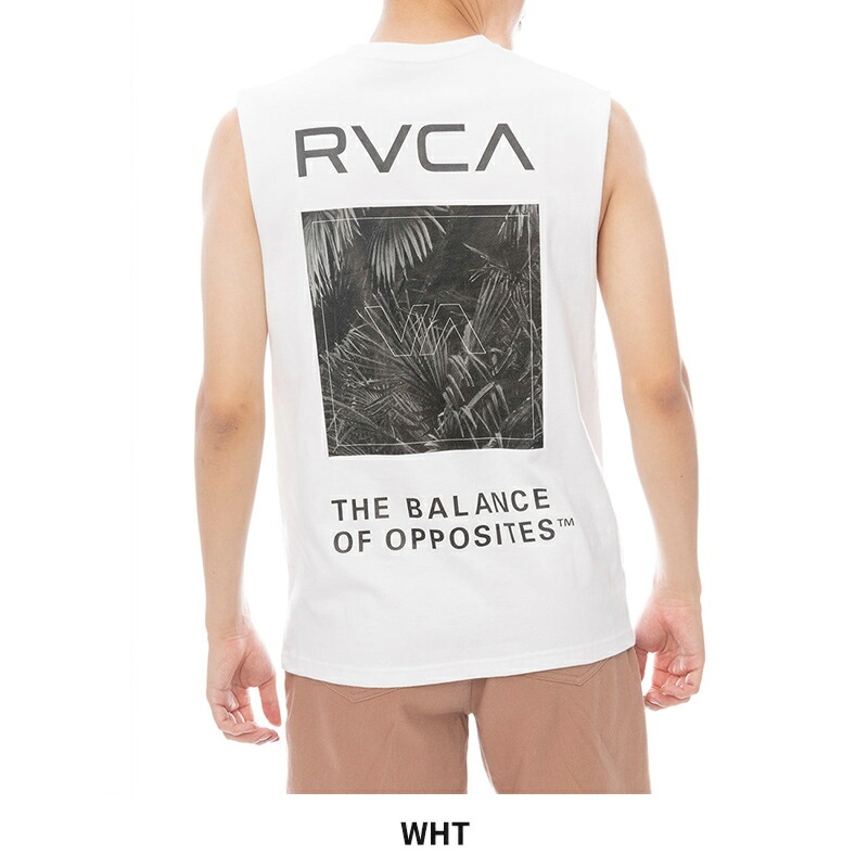ルーカ メンズ タンクトップ ノースリーブ RVCA PALM BOX TT カットオフ カットソー トップス BF041356