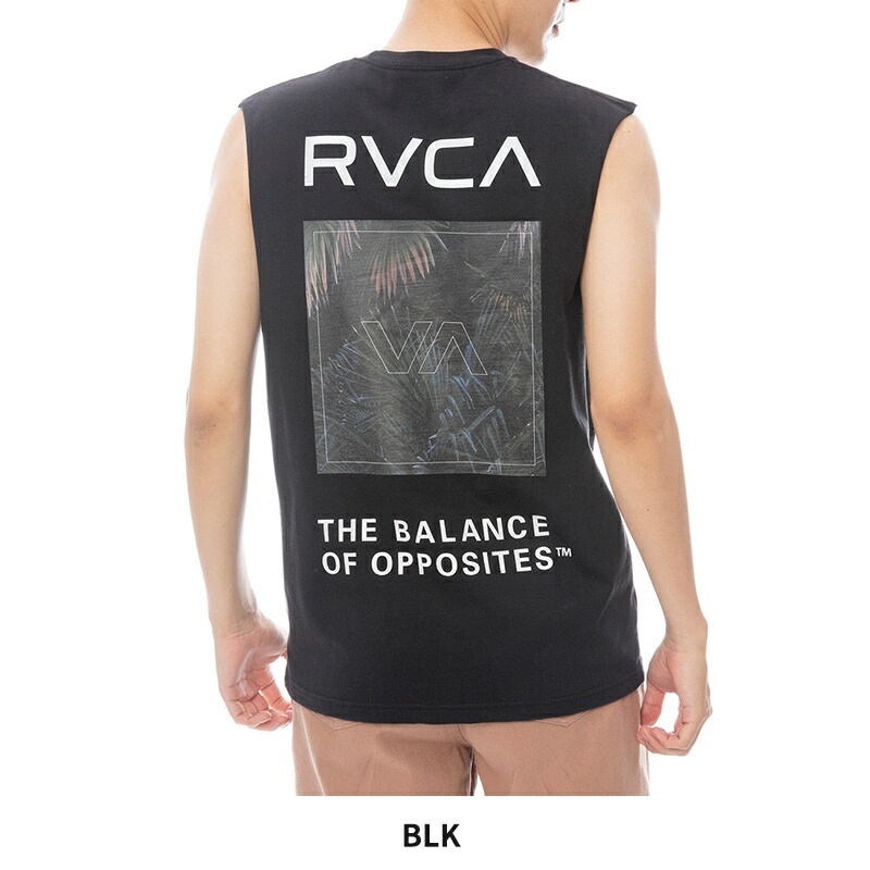 ルーカ メンズ タンクトップ ノースリーブ RVCA PALM BOX TT カットオフ カットソー トップス BF041356