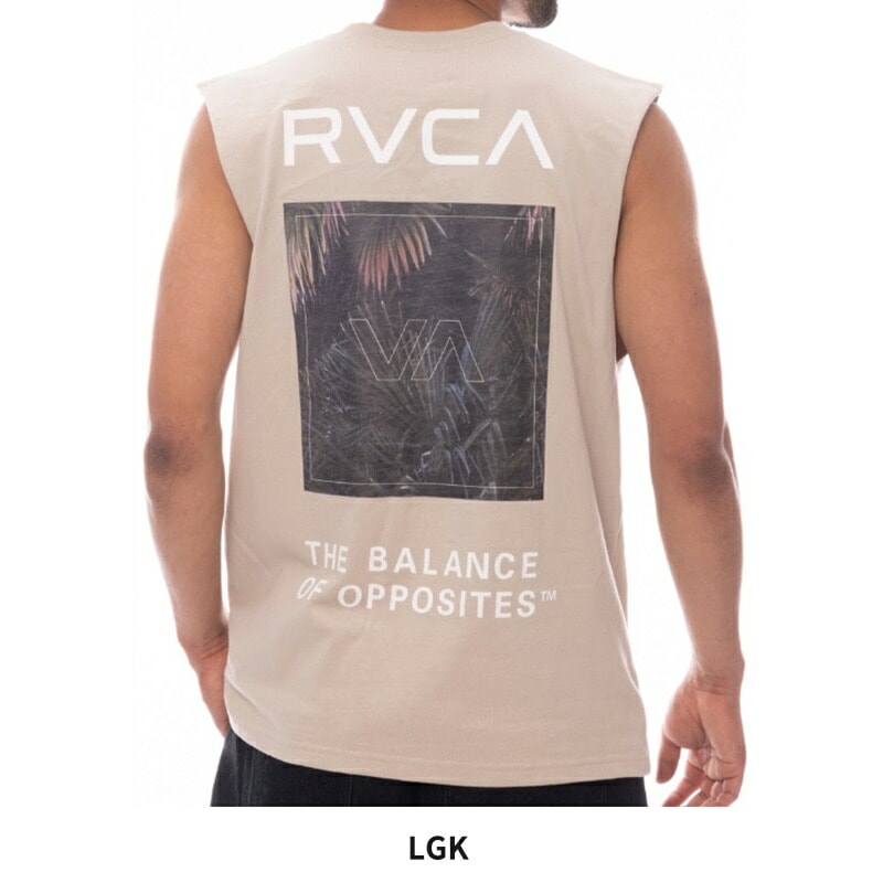 ルーカ メンズ タンクトップ ノースリーブ RVCA PALM BOX TT カットオフ カットソー トップス BF041356