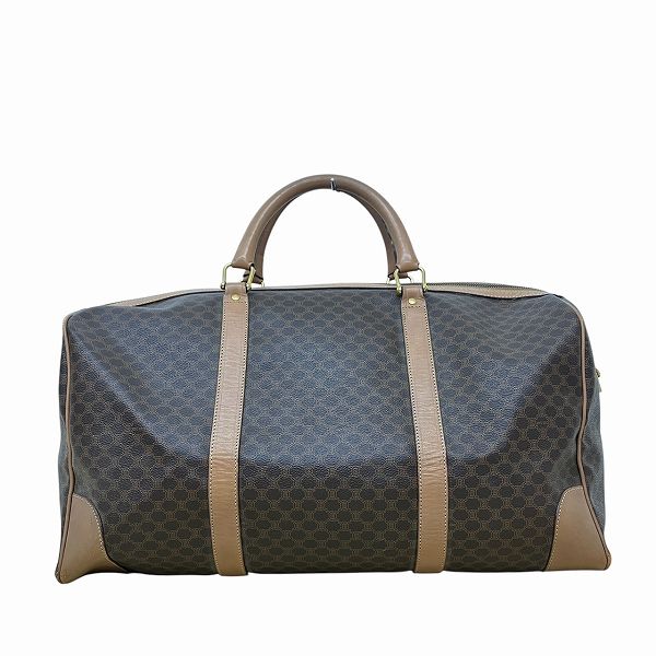 セリーヌ マカダム ブラウン バッグ ボストンバッグ レディース