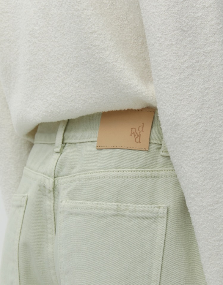 DEPOUND】 COLOR DYEING PANTS : MINT