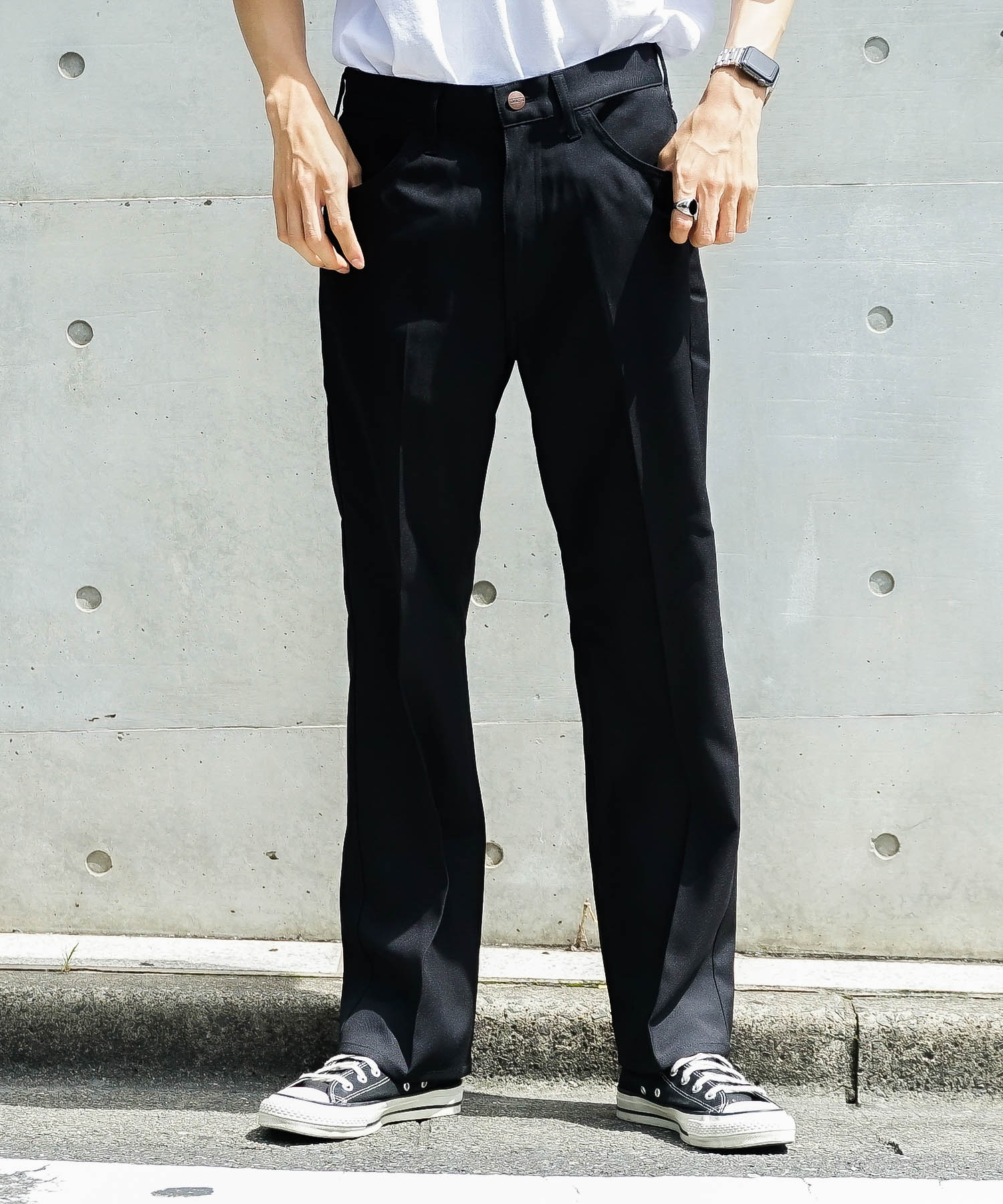 WRANCHER ランチャー ドレスパンツ ラングラー WRANGLER 美脚 センタープレス WRANCHER ランチャー ドレスパンツ ラングラー WRANGLER 美脚 センタープレス