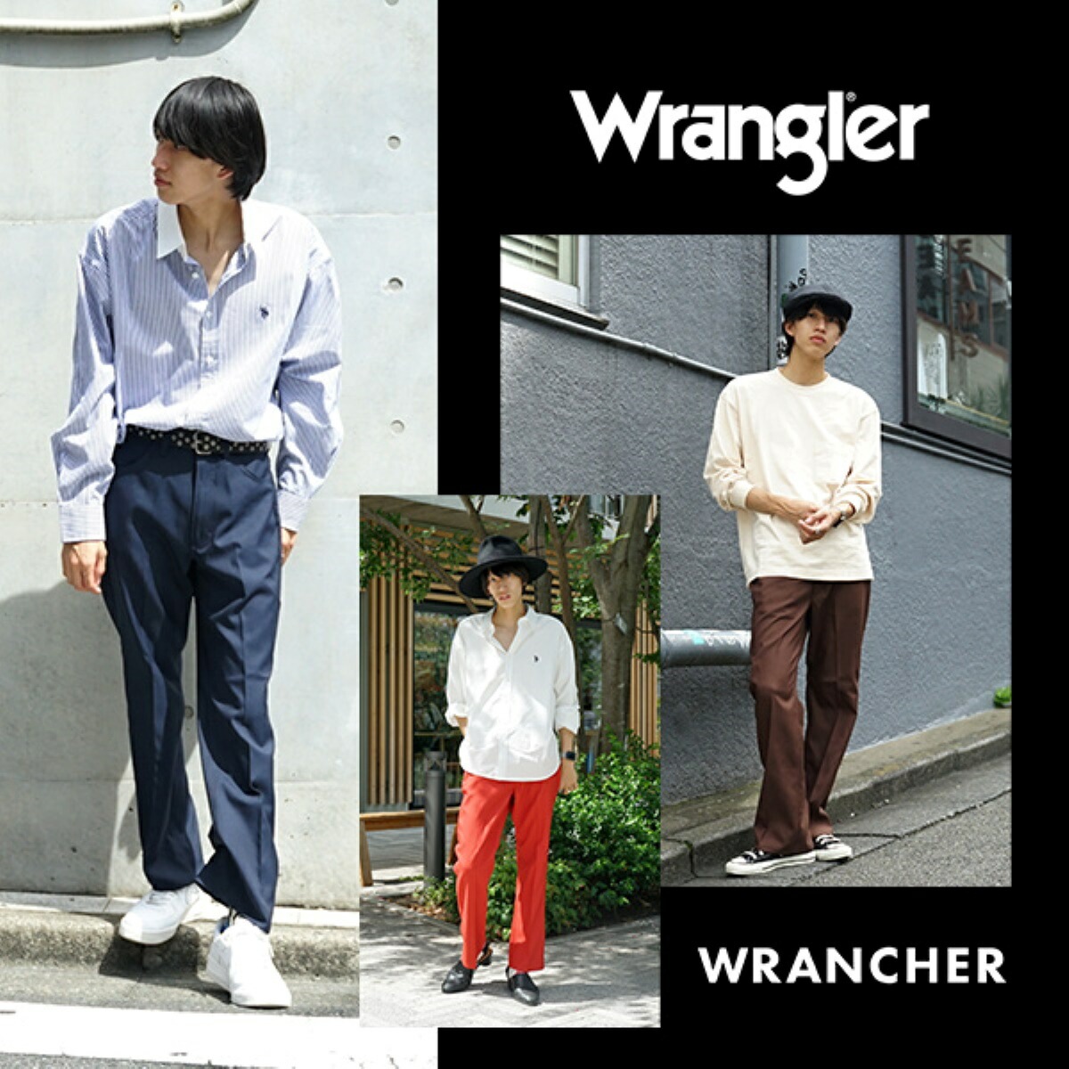 WRANCHER ランチャー ドレスパンツ ラングラー WRANGLER 美脚 センタープレス WRANCHER ランチャー ドレスパンツ ラングラー WRANGLER 美脚 センタープレス