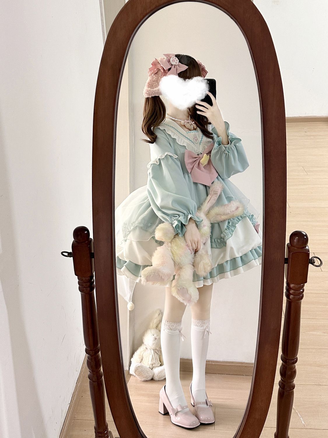 [急速出荷]オリジナルデザインロリータネイビーネックop長袖秋ワンピース ロリータ 二次元(最安値保証)