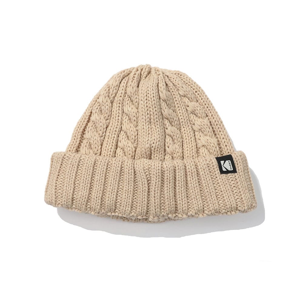 コダックアパレル ケーブルショートビーニー IVORY