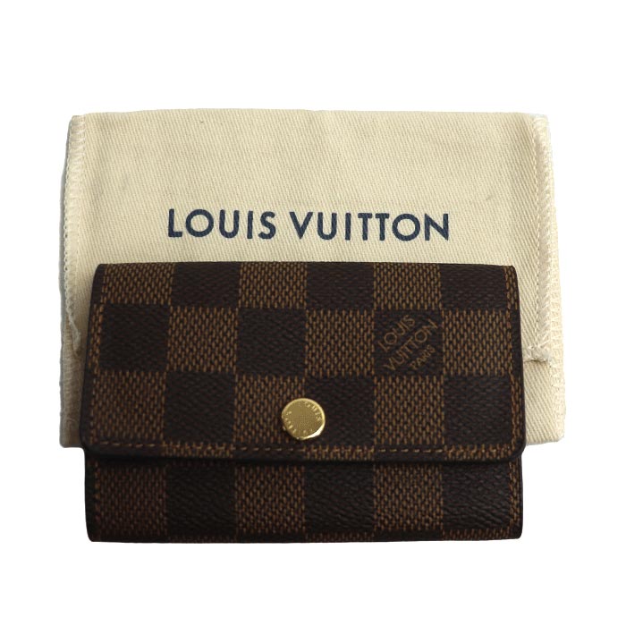 LOUIS VUITTON ルイ・ヴィトン ミュルティクレ6 キーケース ダミエ N62630 ICチップ ユニセックス 中古 美品 LOUIS VUITTON ルイ・ヴィトン ミュルティクレ6 キーケース ダミエ N62630 ICチップ ユニセックス 中古 美品