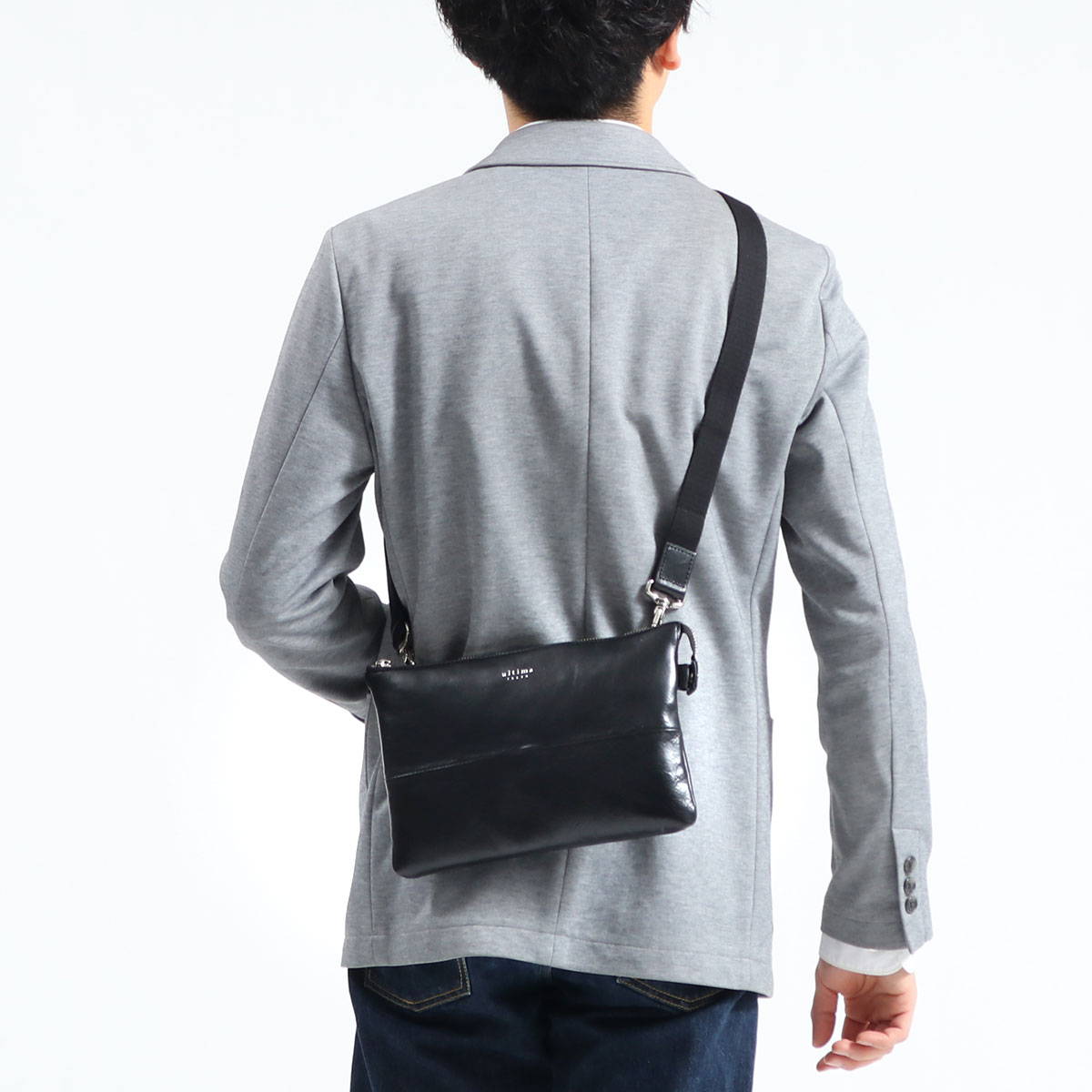 ショルダーバッグ ultima TOKYO アーバンスイッチショルダー クラッチバッグ セカンドバッグ 2WAY 小さめ コンパクト 本革 革 メンズ 77879