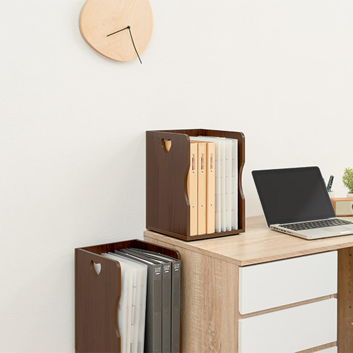 ミニブックスタンド 4個組 積み重ね 仕切り1枚タイプ 幅24.5cm ミニブックスタンド 4個組 積み重ね 仕切り1枚タイプ 幅24.5cm