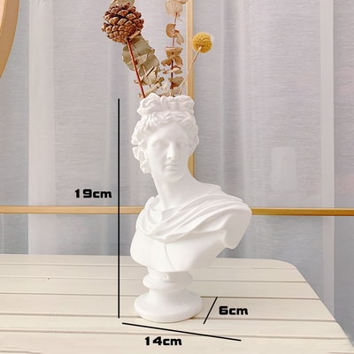 Qoo10] ヨーロピアン花瓶 フラワーベース 石膏像