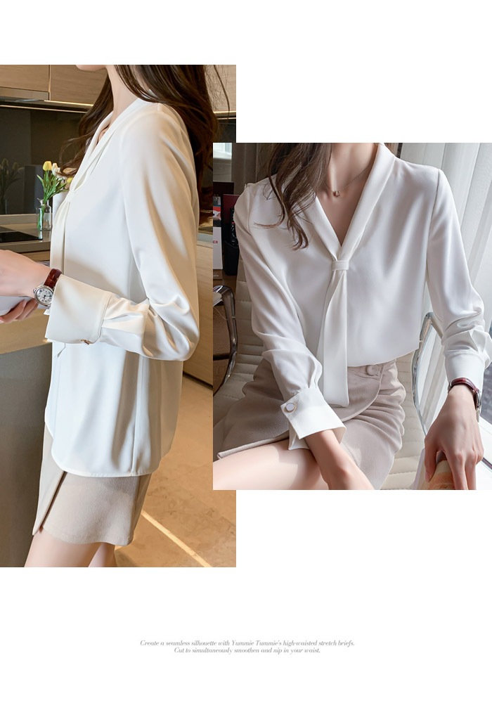 【急速出荷】ブラウス レディース 秋 冬 秋冬 白 ブラウスシャツ 長袖 ボウタイ 白シャツ ボウタイシャツ ホワイト 上品 長袖シャツ チュニック 大人 オフィス 通勤 スーツ 卒業式 入学式 長袖