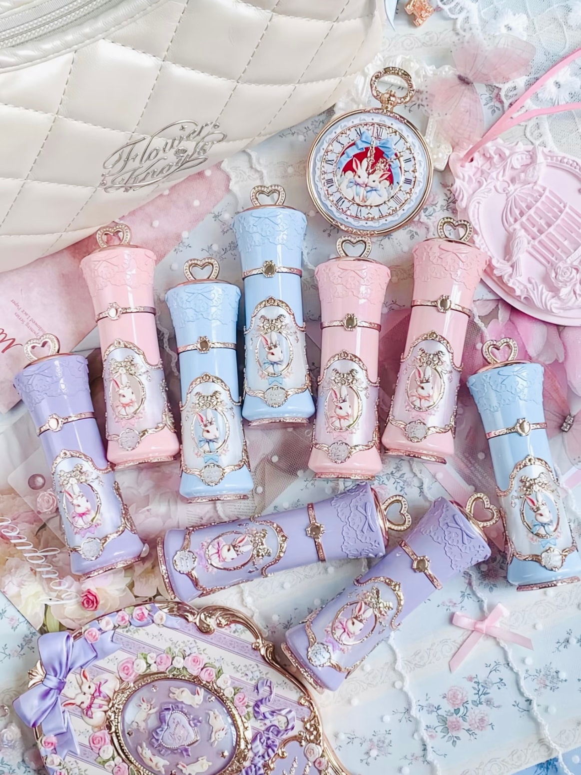 Qoo10] FLOWER KNOWS バニーガーデン コスメセット BOX