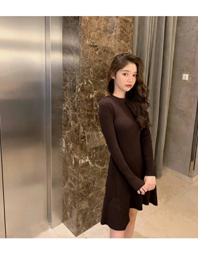【急速出荷】リブ ニットワンピース 膝丈 ワンピース レディース ニットワンピース ひざ丈 クルーネック ワンピース ニット ニットワンピ 膝丈 長袖 上品 シンプル 秋冬 無地 体型カバー オシ 【急速出荷】リブ ニットワンピース 膝丈 ワンピース レディース ニットワンピース ひざ丈 クルーネック ワンピース ニット ニットワンピ 膝丈 長袖 上品 シンプル 秋冬 無地 体型カバー オシ