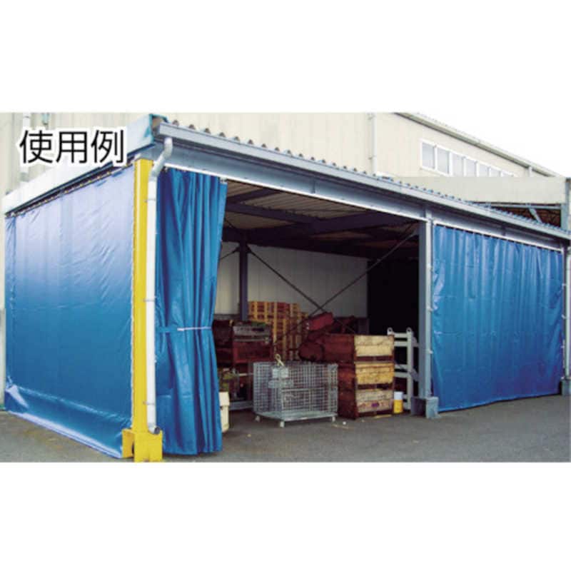 トラスコ中山　TRUSCO ターポリンシート ブラック 1800X3600 0.35mm厚　TPS1836-BK