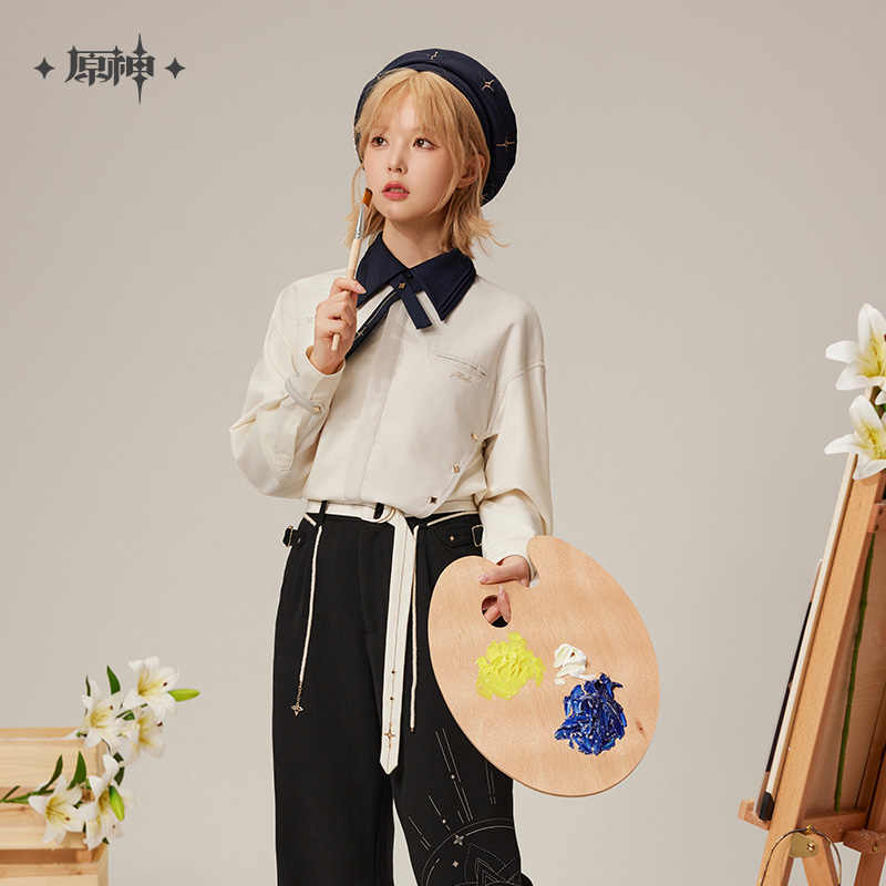 「シャツ」【プロ品質を極める!】原神 グッズ / アルベド インプレッションシリーズ / Genshin Impact Albedo 阿贝多 げんしん コスプレ 2